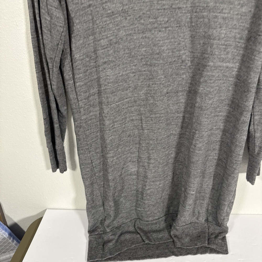 Loft Lounge Women Medium Gown Lounge wear comfy Stretch Gray Soft Sleep N1
